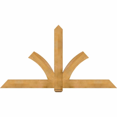 Ekena Millwork Redmond Rough Sawn Timber Gable Bracket, Western Red Cedar, 84"W x 45"H x 4"D x 6"F, 13/12 Pitch GBW084X45X0406RED00RWR